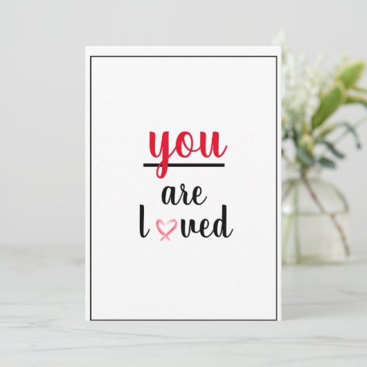 あなたは感謝の気持ちを込めて愛される サンキューカード (スタンド正面)