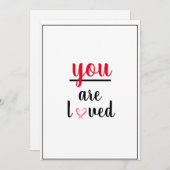 あなたは感謝の気持ちを込めて愛される サンキューカード (正面/裏面)