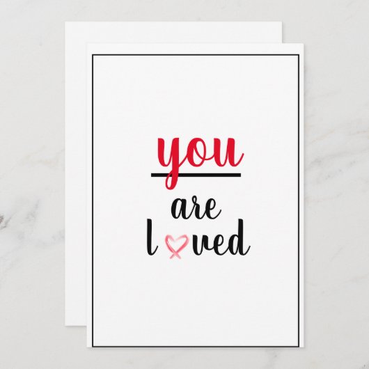 あなたは感謝の気持ちを込めて愛される サンキューカード (正面/裏面)