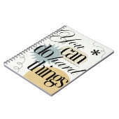 あなたは懸命事を行うことができるインスピレーション ノートブック (左側)