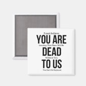 あなたは我々に死んだ マグネット (正面/裏面)