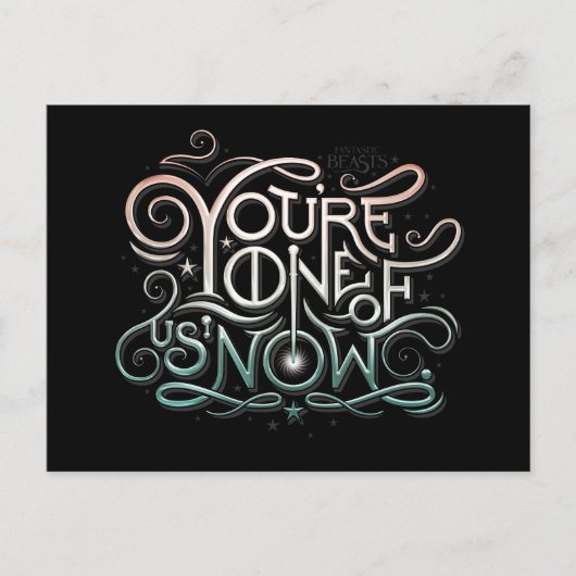 あなたは我々の一人は今グラフィックカラフルだ ポストカード (正面)