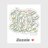 あなたは我々の一人は今グリーングラフィック シール (シート)