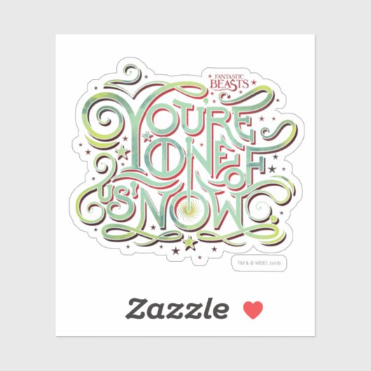 あなたは我々の一人は今グリーングラフィック シール (シート)