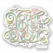 あなたは我々の一人は今グリーングラフィック シール (正面)