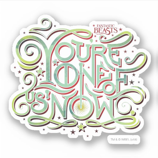 あなたは我々の一人は今グリーングラフィック シール (正面)