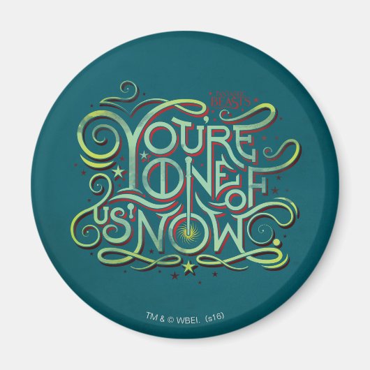 あなたは我々の一人は今グリーングラフィック マグネット (正面)