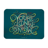 あなたは我々の一人は今グリーングラフィック マグネット (横)