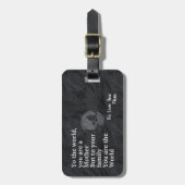 あなたは我々の世界のママの写真 ラゲッジタグ (正面縦)