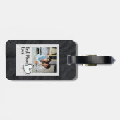 あなたは我々の世界のママの写真 ラゲッジタグ (裏面横)