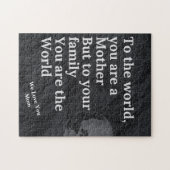 あなたは我々の世界の母 ジグソーパズル (横)