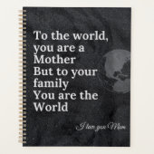 あなたは我々の世界の母 プランナー手帳 (正面)