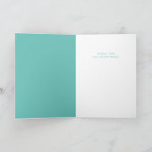 あなたは手最高のに入れたサンキューカード カード (内部)