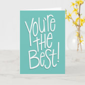 あなたは手最高のに入れたサンキューカード カード (黄色い花)