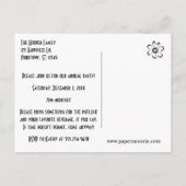 あなたは招待されクリスマスホリデーパーティレッドデコール インビテーションポストカード (裏面)