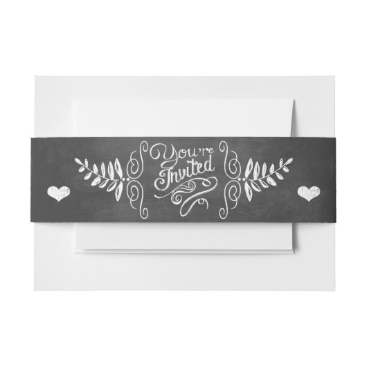 あなたは招待されヴィンテージモダン板 招待状ベリーバンド (正面例)