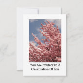 あなたは招待され人生のお祝いさくらんぼTr 招待状 (正面)