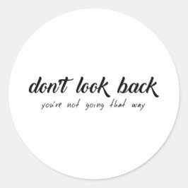 あなたは振り返らないで ラウンドシール