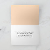 あなたは新しい創造バプテスマのおめでとうカード カード (内部)