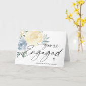 あなたは新婚約したしいフローラ カード (黄色い花)