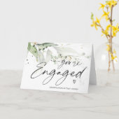 あなたは新婚約した郎新エレガント婦 カード (黄色い花)