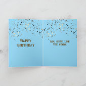 あなたは星のように輝く誕生日カード シーズンカード (内部)