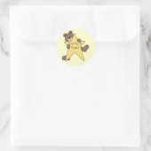 あなたは星のクマのシール ラウンドシール (バッグ)