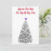 あなたは星のクリスマスカード 招待状 (スタンド正面)
