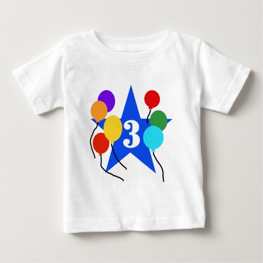 あなたは星の第3回誕生日Tシャツとギフト ベビーTシャツ (正面)