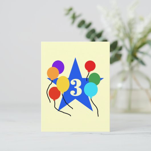 あなたは星の第3回誕生日Tシャツとギフト ポストカード (スタンド正面)