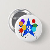 あなたは星の第3回誕生日Tシャツとギフト 缶バッジ (正面&裏面)