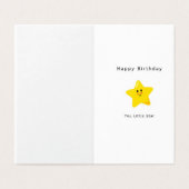 あなたは星の誕生日カード (外部フラット)