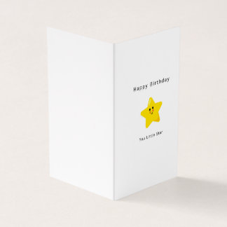 あなたは星の誕生日カード
