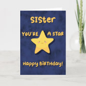あなたは星の誕生日 カード (正面)