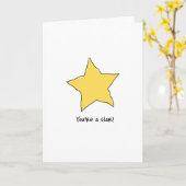 あなたは星 カード (黄色い花)