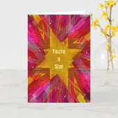 あなたは星 カード (黄色い花)