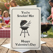 あなたは暑い！BBQおもしろいバレンタインデー 招待状