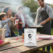 あなたは暑い！BBQおもしろいバレンタインデー 招待状