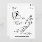 あなたは暖かい三角関係を始めているおもしろい。 ポストカード (正面/裏面)