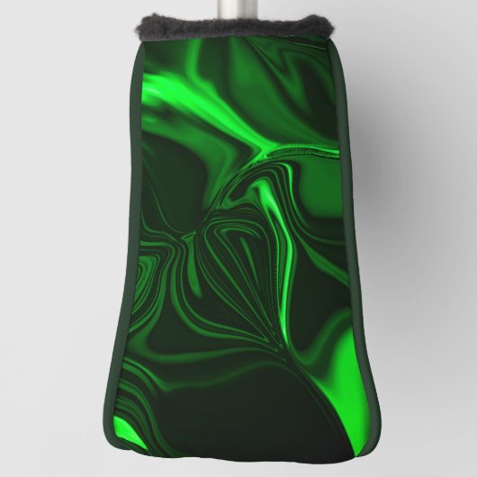 あなたは暗い上でニックネームを付けた曲げ、折り畳み緑 ゴルフヘッドカバー (回転90)