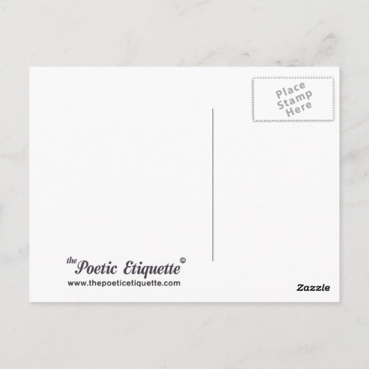 あなたは暗い ポストカード (裏面)