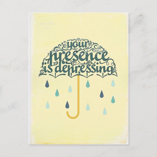 あなたは暗い ポストカード (正面)