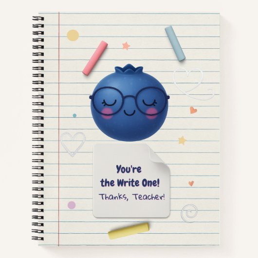 あなたは書だ！ – 可愛い先生鑑賞 ノートブック (正面)