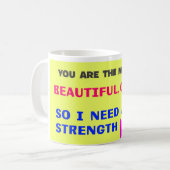 あなたは最も美しいマグバイカノッサ コーヒーマグカップ (正面左)