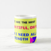 あなたは最も美しいマグバイカノッサ コーヒーマグカップ (中央)