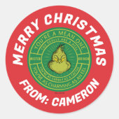 あなたは最低の一つ |メリークリスマス ラウンドシール (正面)