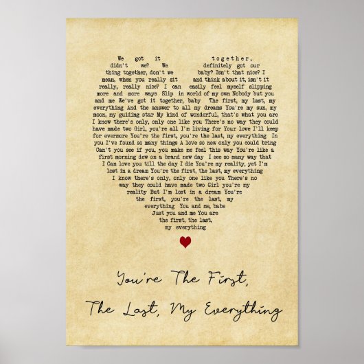 あなたは最初の最後の私のすべてのハート曲 ポスター (正面)