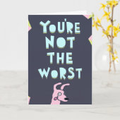 あなたは最悪ではない、バレンタインデー、記念日 カード (黄色い花)