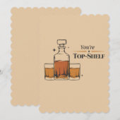 あなたは最高に面白い古風なパパの誕生日 招待状 (正面/裏面)