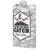 あなたは最高のの受けパーソナライズされた金 フラスク (左)